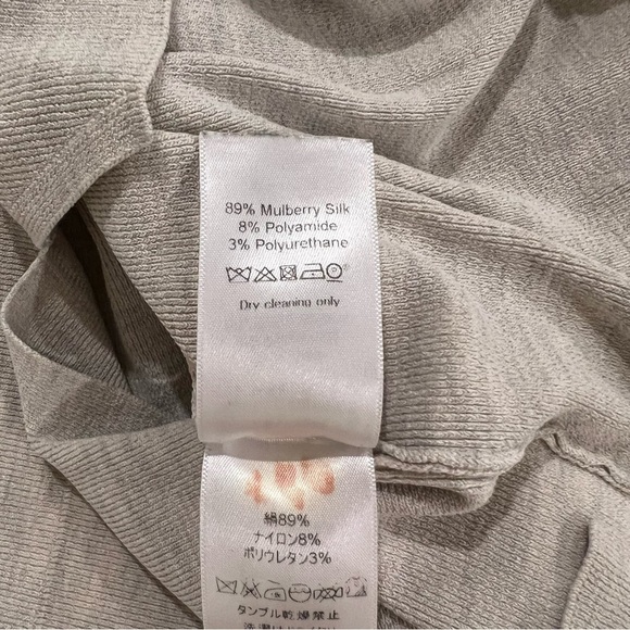 Celine Long Sleeve Grey Mock Neck Sweater - Picture 6 of 7